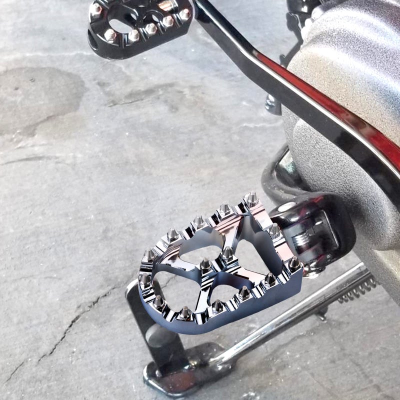 Goldfire أوتاد قدم Goldfire M8 Softail Lowrider أوتاد قدم طراز MX لـ H-D Softail Slim FLSL 107/Lower Rider FXLR 107/Street Bob FXBB 107/Fat Bob FXRB 107/Sport Glide FLSB 107/Lower Rider S (أسود) - Image 2